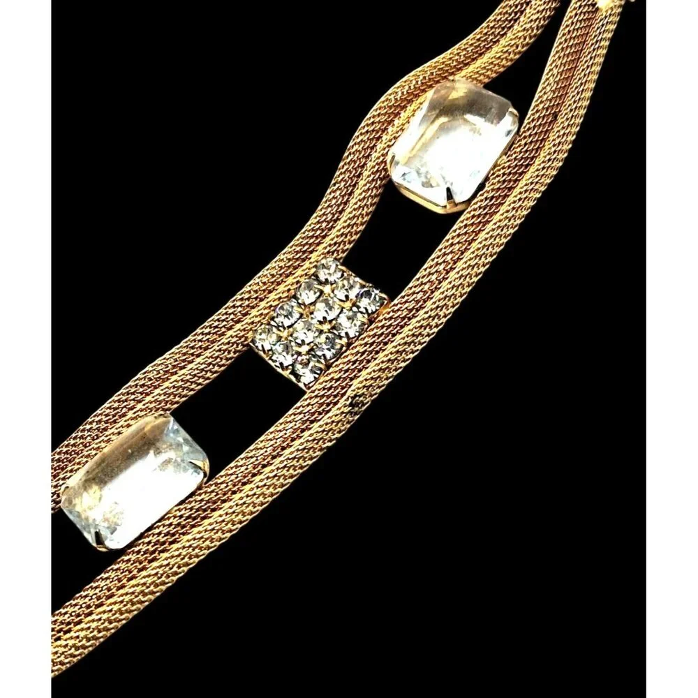 Vintage rhinestone belt